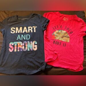 Members mark set of 2 girls t shirts